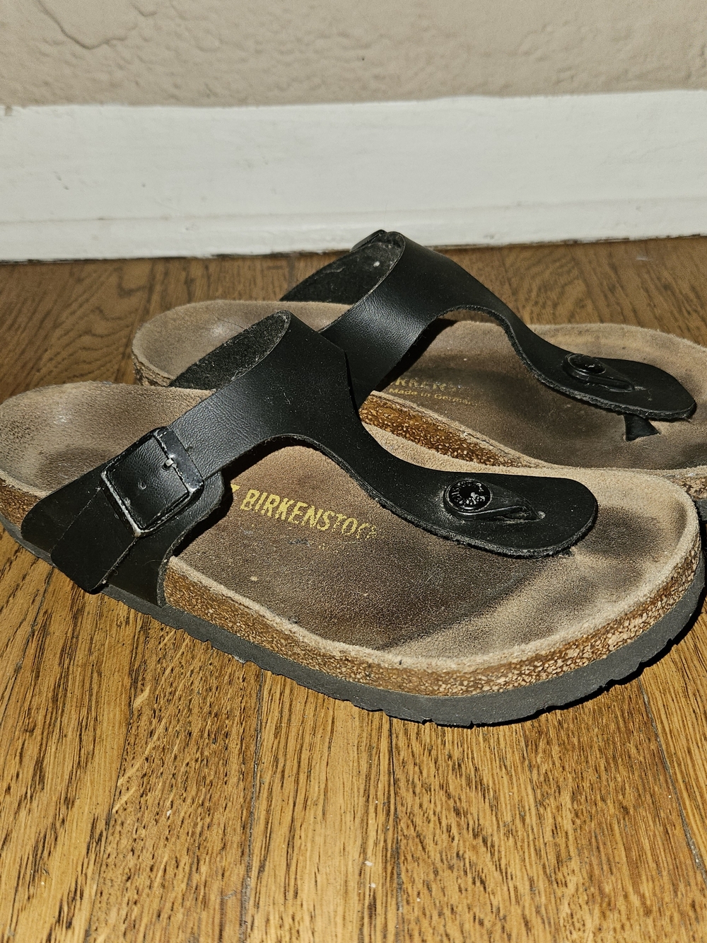 Birkenstock Black Gizeh Thong Sandals